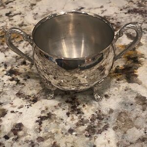 Elegant Silver Sugar Bowl